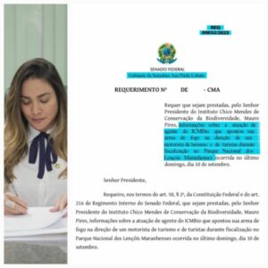 Ana Paula requer esclarecimentos sobre incidente nos Lençóis Maranhenses