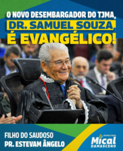 Mical comemora posse de desembargador evangélico no TJMA