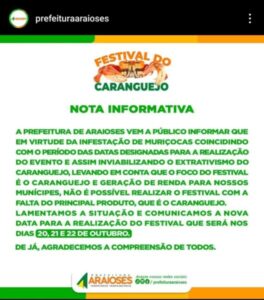 EITA!!!! Infestação de muriçoca adia evento em Araioses