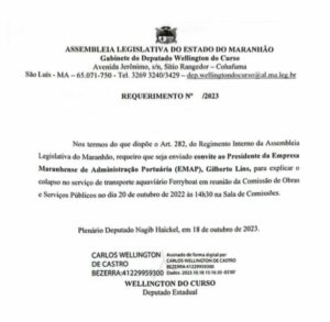 Deputados requerem a convocação do presidente da EMAP para esclarecimentos