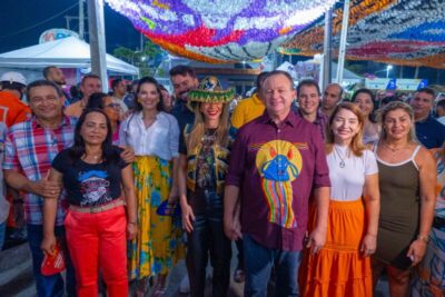 Ao lado de Brandão, presidente Iracema Vale participa da abertura do Arraial do Ipem e parabeniza o governador pelo apoio à cultura