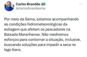 Governo do MA acompanha situação da estiagem na Baixada Maranhense