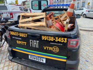 PM e SMTT coíbem privatização de estacionamento em ruas do Centro de SLZ