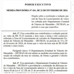 Brandão manda Detran-MA devolver dinheiro de quem pagou taxa de licenciamento reajustada
