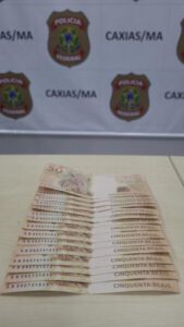 PF prende dois por uso de cédulas falsas em Caxias e São João do Sóter