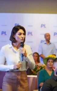 Em SLZ, Michelle Bolsonaro diz que quer incentivar mulheres de bem na política