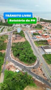 Liberado primeiro trecho do ‘Trânsito Livre’ na rotatória da PM