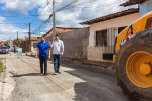 Thiagão Austríaco e Fernando Braide visitam obras na Cidade Operária