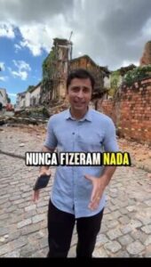 Duarte tira Braide do sério após desabamento de casarão no Centro Histórico