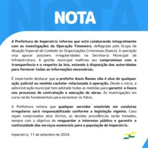 Assis vai rescindir contratos e afastar suspeitos após ação do Gaeco em ITZ
