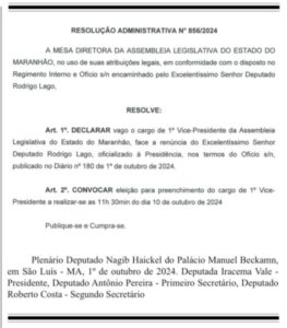Rodrigo Lago renuncia ao cargo de vice-presidente da Alema e retorna à advocacia eleitoral