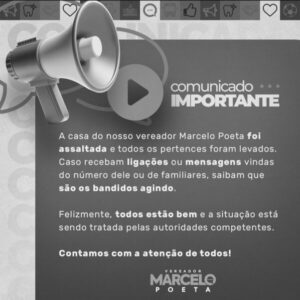 Marcelo Poeta tem casa assaltada em São Luís