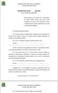 ‘Educando com o c…’: Nikolas Ferreira quer pena maior para atos obscenos em escolas e universidades públicas