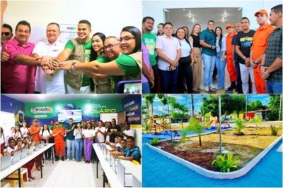 Prefeito entrega Hospital, Escola, pavimentação e assina Ordens de Serviços