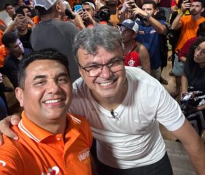 Wellington do Curso prestigia lançamento da pré-candidatura de Guilherme Mulato a prefeitura de Ribamar
