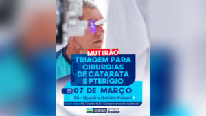 Prefeitura de São Benedito do Rio Preto realiza triagem para mutirão de cirurgias oftalmológicas