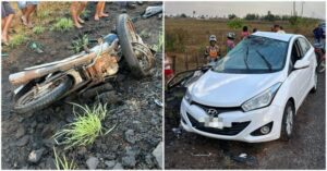 Idoso que conduzia motocicleta morre em grave acidente na BR 316
