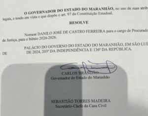 Brandão nomeia Danilo José de Castro Ferreira como novo Procurador-geral de Justiça