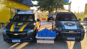 Receita Federal e PRF apreendem 22 kg da super maconha em caminhão-cegonha na BR-010