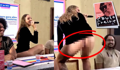 Assista! Cantora travesti mostra a bunda dentro de sala de aula na Universidade Federal do Maranhão (UFMA)