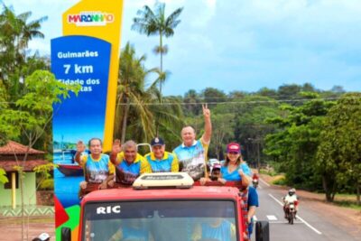 Governador Carlos Brandão inaugura estrada que liga a sede do município de Guimarães à Praia de Araoca