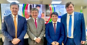 Secretário da Semcas, Júnior Vieira, tem reunião com o Ministro do Desenvolvimento Social, Wellington Dias