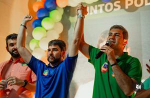 “Vai trabalhar pela cidade”, diz Eduardo Braide em apoio à candidatura de Liviomar Macatrão