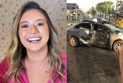 Influenciadora de Teresina se envolve em grave acidente de carro no interior do Maranhão