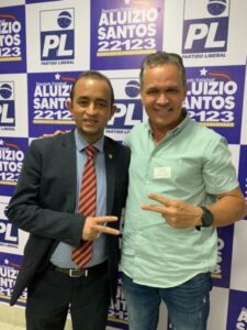Deputado Aluízio Santos, recebe o pré-candidato a prefeito de Carolina, Marcelo Campelo