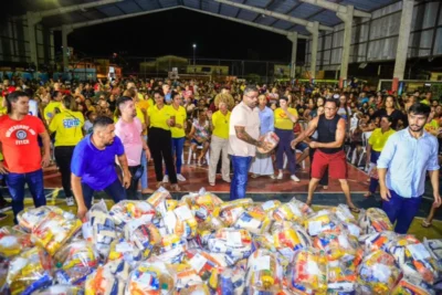 Projeto “Cesta do Povo”, do vereador Paulo Victor, chega ao Bairro Aurora