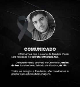 Jornalista Maldine Vieira será sepultado hoje (2) em São Luís