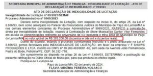 ALÔ MP-MA! Com caos na saúde e crise no lixo, prefeita de Paço do Lumiar contrata cantor por mais de 200 mil reais