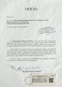 Alessandro Martins alega depressão e revoga acusação contra a Caixa Econômica Federal
