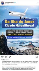 Governador Brandão celebra retomada de voos direto São Luís/Rio de Janeiro