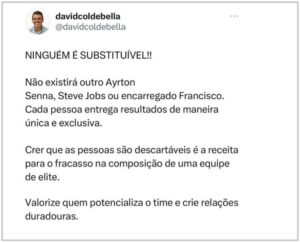 Indireta para Braide? Secretário da Semosp, David Col Debella, publica mensagem enigmática