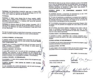 Veja a íntegra do contrato da “luta livre de artes marciais” entre o Deputado Yglésio e Alessandro Martins