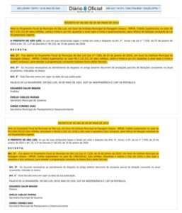 Abertura de orçamento em mais R$ 5 milhões para o IMPUR revela descompasso na gestão de Eduardo Braide