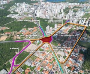 Trânsito é modificado na rotatória do Comando Geral da PMMA em São Luís