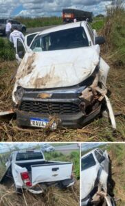 Militares escapam da morte de grave acidente no interior do Maranhão e são socorridos por deputada