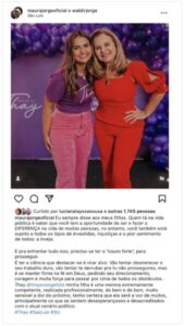 Maura Jorge se posiciona publicamente sobre a pré-candidatura da filha, que vai concorrer à sua primeira eleição