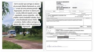 Moradores de Alcântara criticam transporte escolar precário enquanto prefeitura paga mais de R$ 168 mil mensais