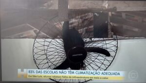 Que vergonha, Eduardo Braide! Jornal da TV Globo mostra alunos de São Luís derretendo em 83% das escolas