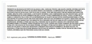 EXCLUSIVO: Boletim de Ocorrência detalha agressão do Dep. Júnior Lourenço contra sua esposa, Carolina Trovão