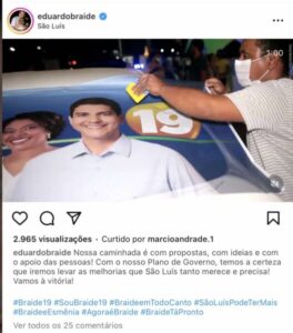 R$ 1 milhão no porta-malas: Motorista aparece em vídeo adesivando carro de campanha ao lado de Braide