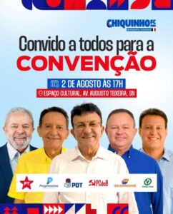 Seis partidos unem forças em convenção para apoiar Chiquinho FC a prefeito de Codó