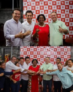 Com presenças de Brandão e Camarão, PT oficializa nome de Creuzamar de Pinho para vice de Duarte Jr