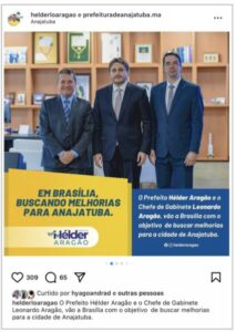 Apenas 20 dias após se reeleger, prefeito Helder Aragão já começa a projetar o sobrinho como sucessor para 2028