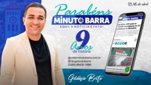 16 DE ABRIL: Blog Minuto Barra faz aniversário de 9 anos