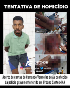 Conhecido da polícia sofre tentativa de homicídio em Urbano Santos