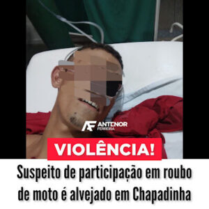 Suspeito de participação em furto de moto é vítima de tentativa de homicídio, em Chapadinha